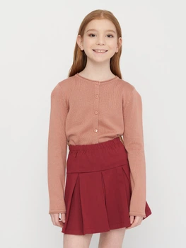 Дитячий кардиган для дівчинки Coccodrillo Basic Girl ZC2172201BAG 98 см Коричневий (5904706045929)