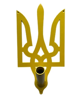Флагшток, держатель для флага одинарный жёлтый