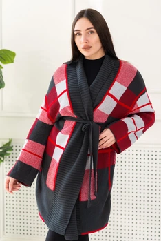 Fashions • Кардиган жіночий Ніколь Fashions 44-54 червоний (4227/а-гу)