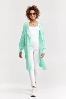 Fashions • Кардиган жіночі в'язані Жанна Fashions 44-50 м'ята (4248-гу)