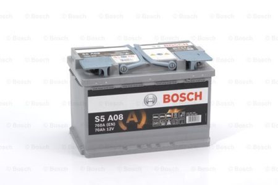 Аккумулятор Bosch S5 AGM 70Ah, EN 760 правый "+" 278x175x190 (ДхШхВ) с-ма START-STOP Bosch (0092S5A080)
