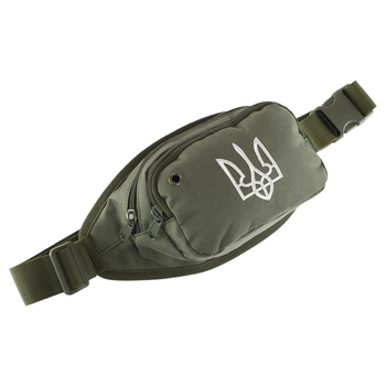 Сумка тактична багатоцільова на пояс із гербом України Silver Knight 1165-UKR Olive