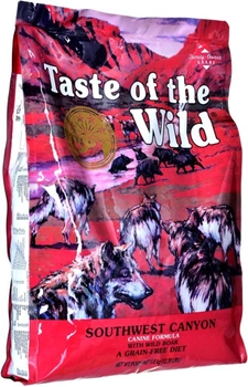 Sucha karma dla psów Taste of the Wild Southwest Canyon z wołowiną, jagnięciną i dziczyzną 5.6 kg (074198614356)