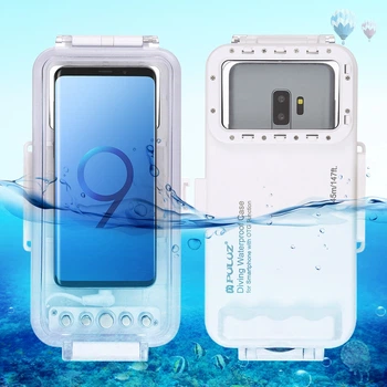 Аквабокс водонепроницаемый бокс для подводной съемки дайвинга Puluz PU9100W для смартфона на Android и Type-C 4522