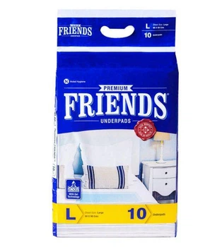 Пеленки одноразовые Friends Premium 60х90см L 10 шт