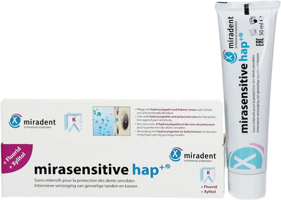 Зубная паста для чувствительных зубов Miradent Mirasensitive Hap+ 50 мл (4250107600426)