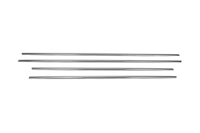 Нижняя окантовка стекол (4 шт, нерж) Carmos – турецкая сталь для Renault Fluence 2009-2016 гг