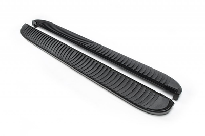 Боковые пороги Tayga Black (2 шт., алюминий) для Jeep Grand Cherokee WK2 2010-2021 гг