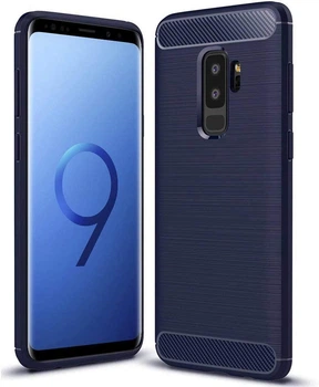 Чохол Fiji Polished Carbon для Samsung S9 Plus (G965) протиударний бампер синій