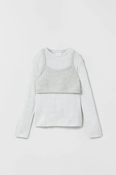 Реглан з топом Zara пд8447 сірий 152