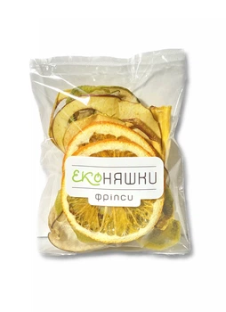 Фруктовые Чипсы Еко Няшки Асорти 30 г - Апельсин, Ананас, Киви, Банан, Груша, Яблоко