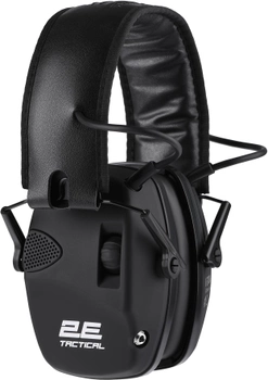 Тактичні захисні навушники 2E Pulse Pro Black NRR 22 dB активні (2E-TPE026BK)