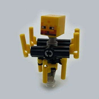 Конструктор фигурка iBlock Ифрит Майнкрафт Blaze Minecraft&nbsp;5.5 см