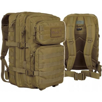 Військовий тактичний штурмовий рюкзак MIL-TEC з Німеччини койот на 36 літрів для військових ЗСУ