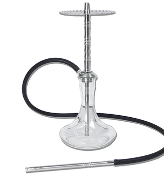 Кальян Trumpet Hookah Moar Silver с колбой Craft Clear 54 см