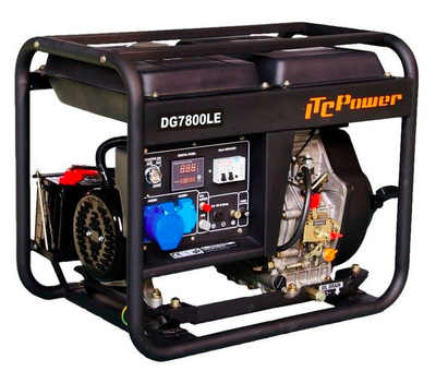 Генератор дизельний ITCPower DG7800LE / 6.3 кВт (ge-24272)