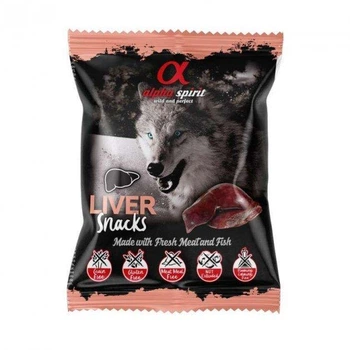 Ласощі для собак Alpha Spirit Snacks Liver із печінкою кубики 50 г