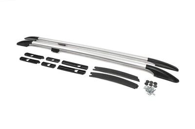 Рейлинги OmsaLine Solid (2 шт, серые) Длинная База для Ford Connect 2014-2021 гг
