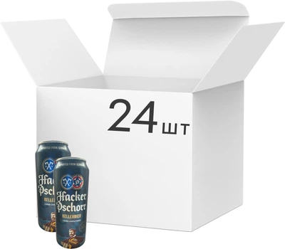 Упаковка пива Hacker-Pschorr Kellerbier світле нефільтроване 5.5% 0.5 л x 24 шт. (4004866320636_4004866220639)