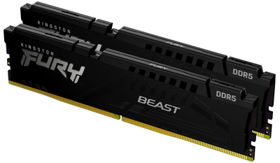 Оперативна пам'ять Kingston Fury DDR5-6000 16384MB PC5-48000 (Kit of 2x8192) Beast AM5 Black (KF560C36BBEK2-16)