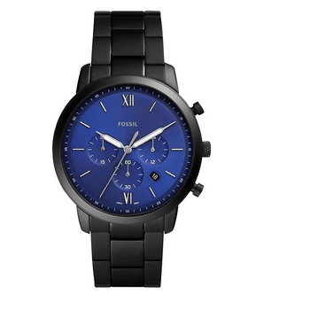 Мужские наручные часы Fossil FS5698 Черный/Синий