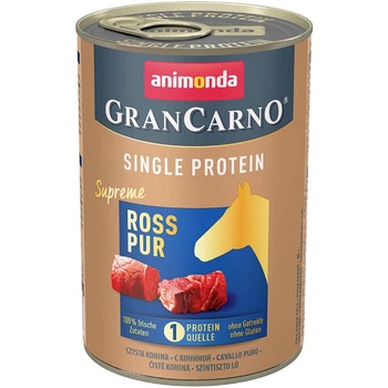 Вологий корм для дорослих собак Animonda GranCarno Single Protein Supreme конина 400 г (4017721824293)