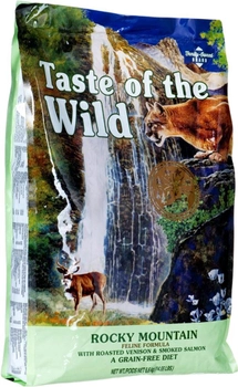 Sucha karma dla kotów TASTE OF THE WILD Rocky Mountain z dziczyzną, łososiem i kurczakiem 6,6 kg (74198614271)
