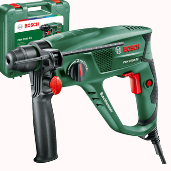 Перфоратор сетевой Bosch PBH 2500 RE, 1,9 дж., чемодан (0603344421)