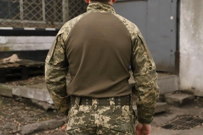 Тактична рубашка УБАКС. Бойова сорочка UBACS з довгим рукавом (піксель) розмір 52 (BEZ-2210)