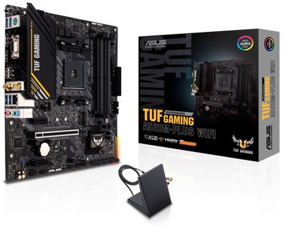 Материнская плата Asus tuf Gaming A520M-Plus wifi (s-AM4, a520, ddr4)
