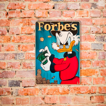 Деревянный постер Scrooge McDuck А2