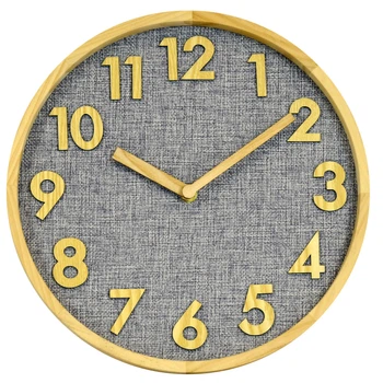 Настінний годинник для спальні Technoline WT7235 Grey/Brown (WT7235), безшумний механізм