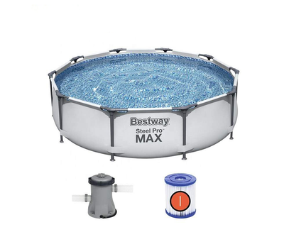 Бассейн каркасный Bestway 56408 Steel Pro MAX 305x76см + фильтр-насос
