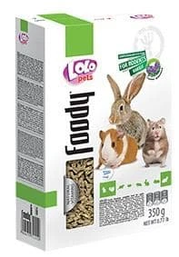 Люцерна для гризунів та кроликів гранульована, Lolopets - 350г