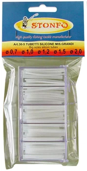 Кембрик силиконовый Stonfo 30-5 Box Clear Silicone Tube Big диам. 0.7-1.0-1.2-1.5-2.0мм (23540) 31.00.44