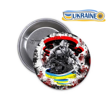 Значок Ukraine UA Украина Патриотический #36