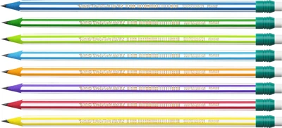 Карандаш чорнографитовий Bic Evolution Stripes с резинкой ассорти (bc8960342)