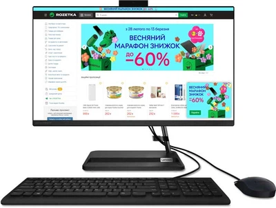 Моноблок Lenovo IdeaCentre 3 24IAP7 (F0GH00KPUO) Black