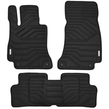 Килимки в салон Inliner для Volkswagen Pointer '99-08 з екошкіри чорні з шильдиками (комплект)