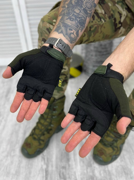 Тактические Перчатки без пальцев Mechanix Олива XL