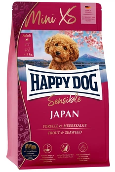 Сухий корм для собак дрібних і дуже дрібних порід Happy Dog міні XS Японія Курча з фореллю та водоростями 300 г 60943