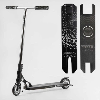 Самокат детский трюковый PL-81855 Best Scooter (4) Portal HIC-система ПЕГИ алюминиевый диск и дека колёса PU d=120мм