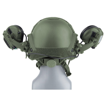 Професійні Активні Тактичні Навушники Earmor M31X Mark 3 для Шоломів Зелений (33312)