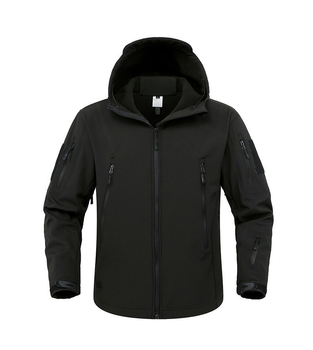 Куртка / вітровка тактична Softshell black (чорний) софтшелл Розмір 3XL