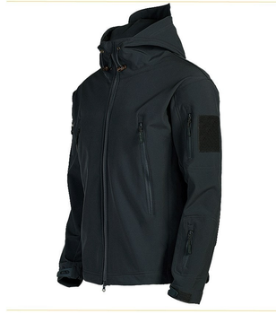 Куртка тактическая SOFTSHELL BLACK M 26670