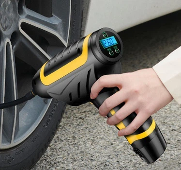 Аккумуляторный насос для автомобиля/велосипеда универсальный Vehicle-mountend 12 В 2200 мАч Черный Q3-V