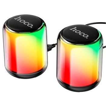 Комп'ютерна акустика колонка для пк Hoco BS56 Colorful |10W, BT5.2, AUX, USB| Black