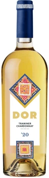 Вино Bostavan DOR Traminer & Chardonnay белое сухое 0.75 л (4840472017801)