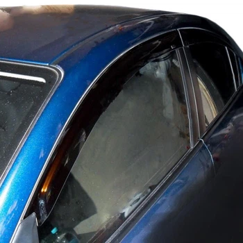 Ветровики на окна (4 шт, HIC) для Mazda 323 1977-2003 гг