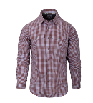 Сорочка (Приховане носіння) Covert Concealed Carry Shirt Helikon-Tex Scarlet Flame Checkered XXL Тактична чоловіча